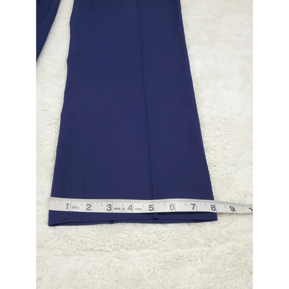 Calvin Klein Blue Office Suit Jacket Blazer 42L Pant 37x32 Classic Work Formal